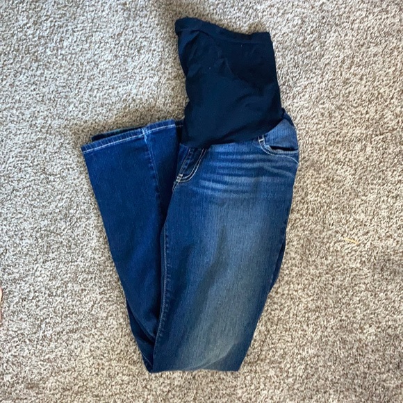 Indigo Blue Maternity Jeans - Picture 1 of 6